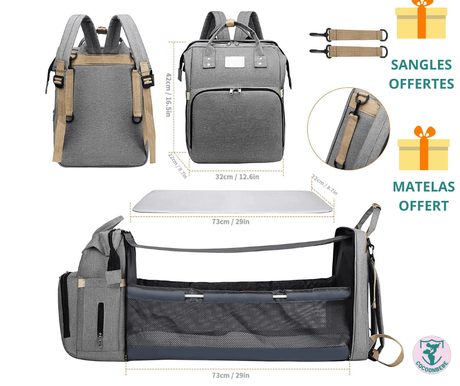 BabyBag Sac langer avec lit int gr