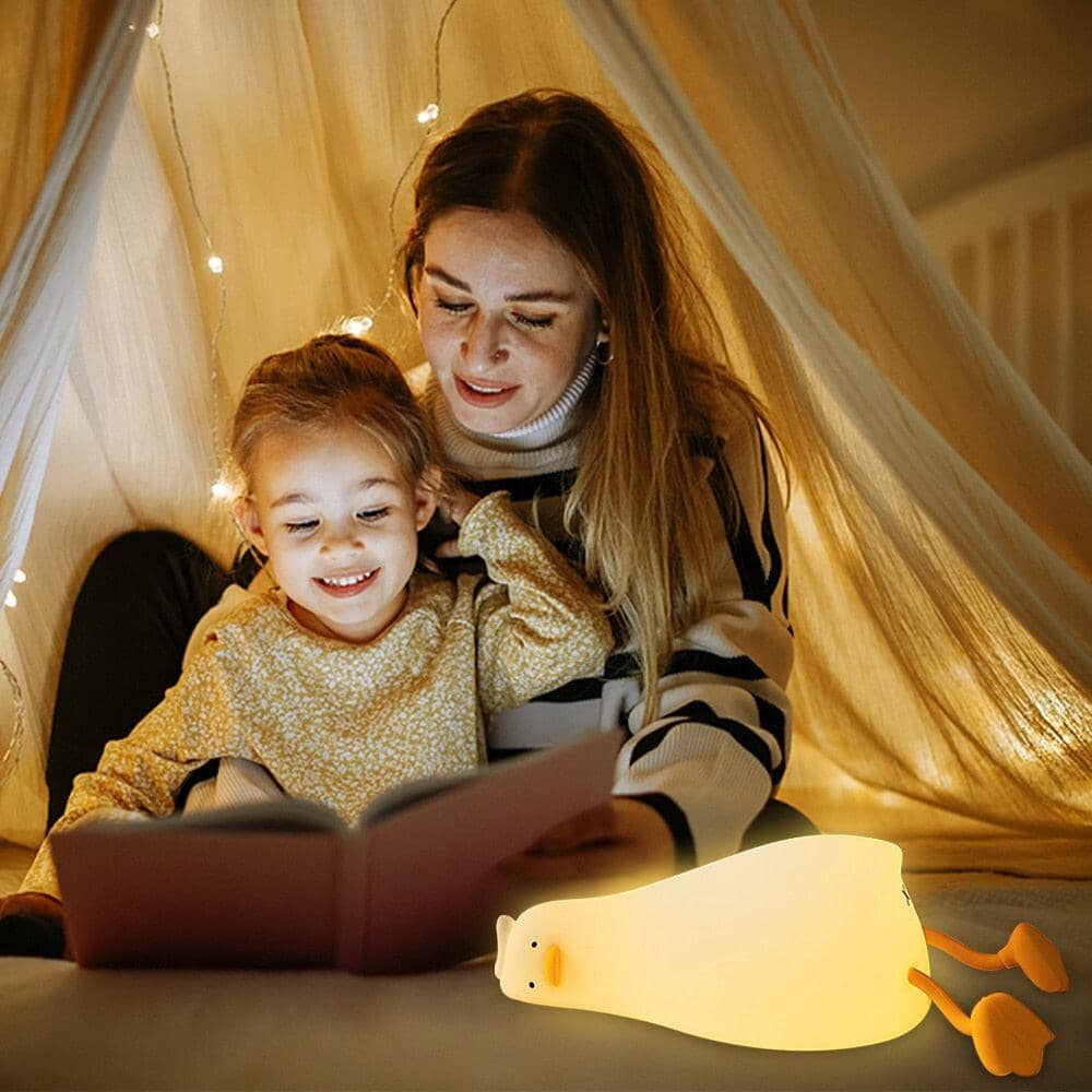 VeilleuseDuck™ | veilleuse LED ludique en silicone chargeur USB - cocoonbebe