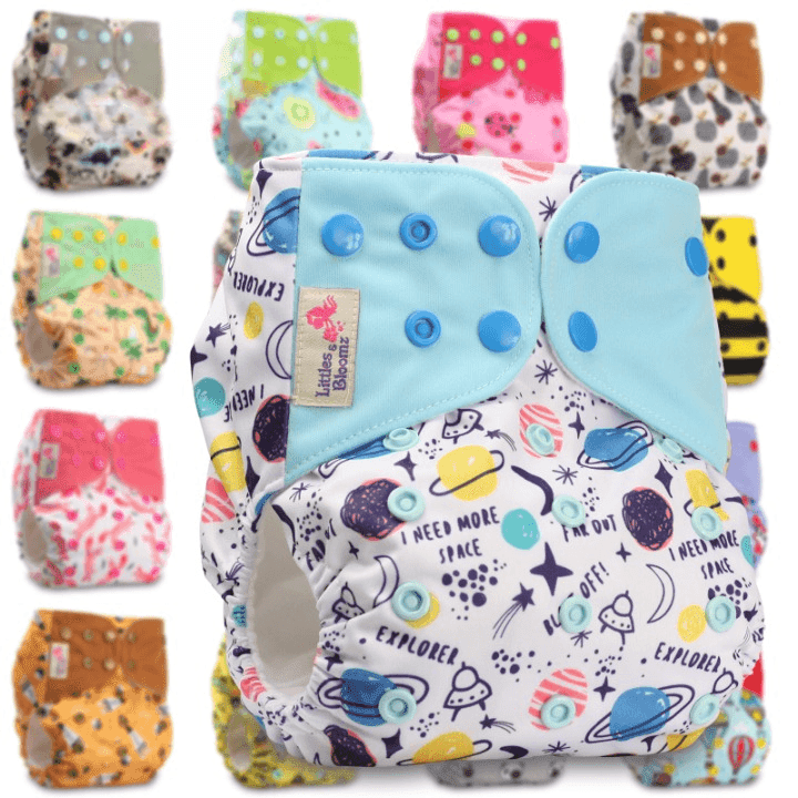 EcoNappies™ | Couche réutilisable en tissu, écologique et ajustable pour bébé de 3-15 kg - cocoonbebe